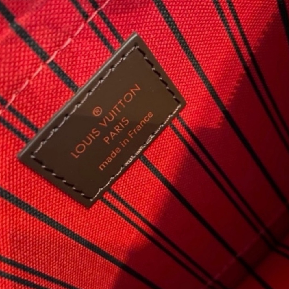 Authentic NEW Louis Vuitton Neverfull GM damier ebene wristlet pouch - Picture 8 of 10